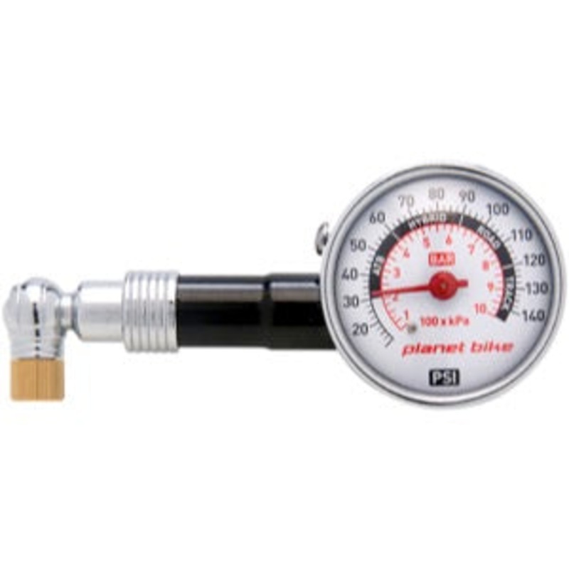 Planet Bike Dial Pressure Gauge-140 psi