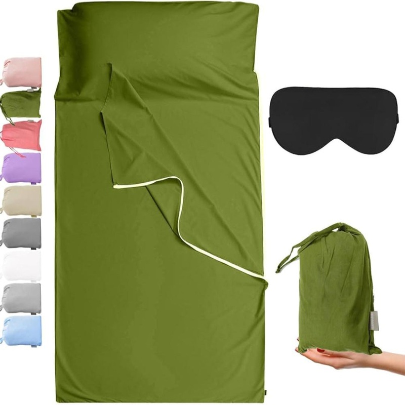 SLEEPING BAG COTTON LINER-GREEN
