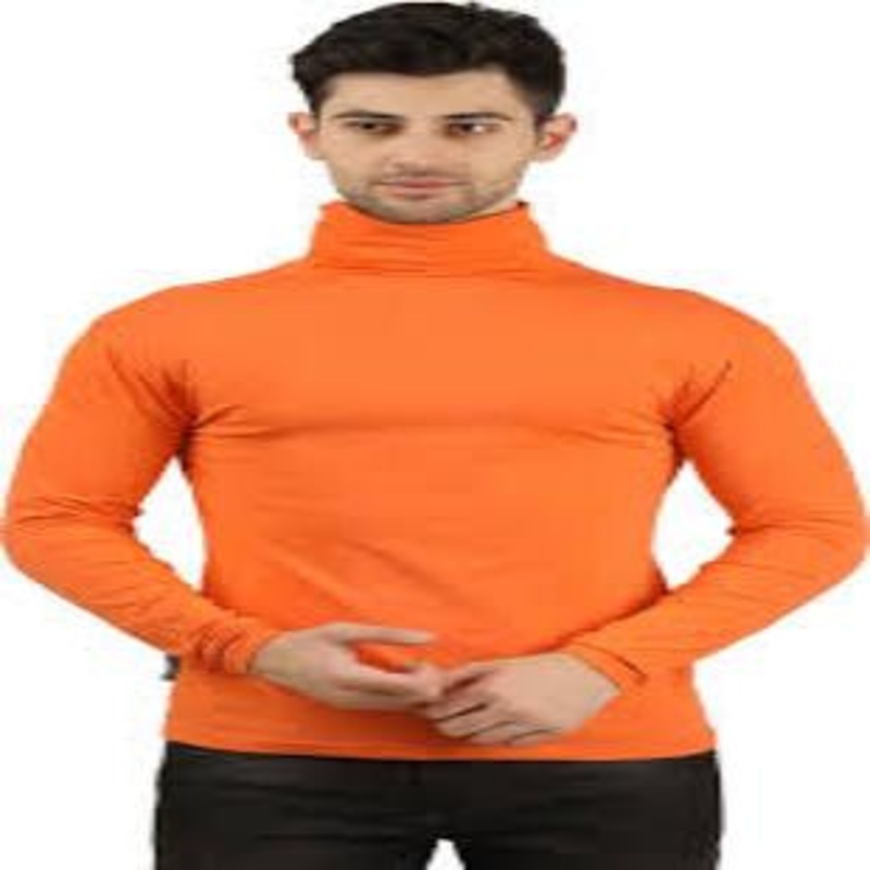 EVEREST HARDWEAR HIGH NECK T SHIRT-ORANGE-S