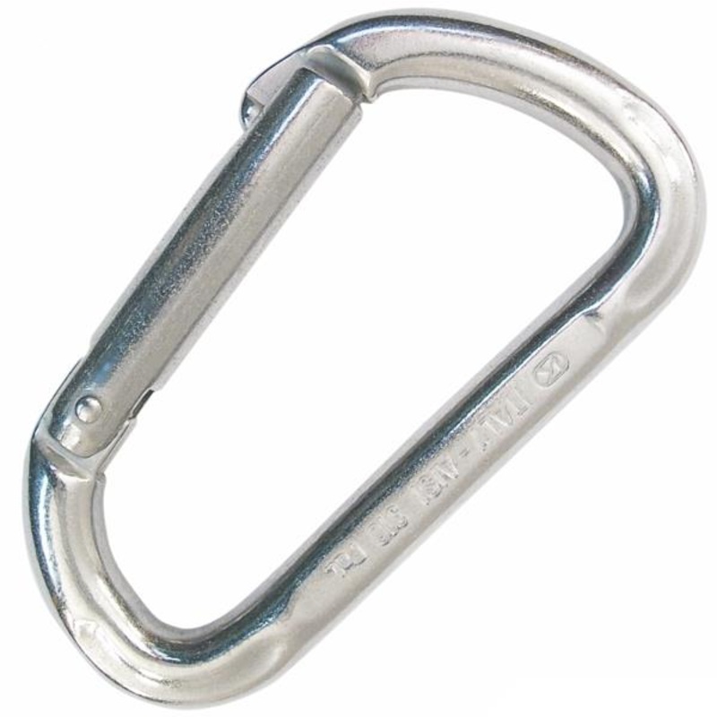 KONG INDOOR STAINLESS STEEL STRAIGHT CARABINER
