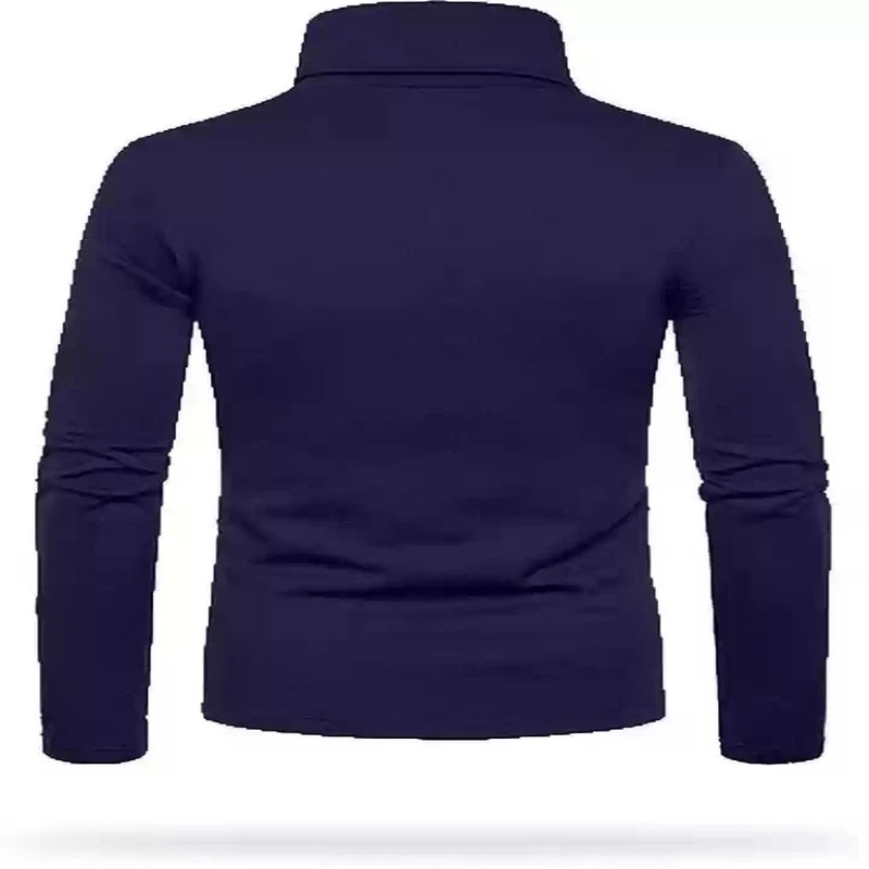 EVEREST HARDWEAR HIGH NECK T SHIRT-BLUE-S