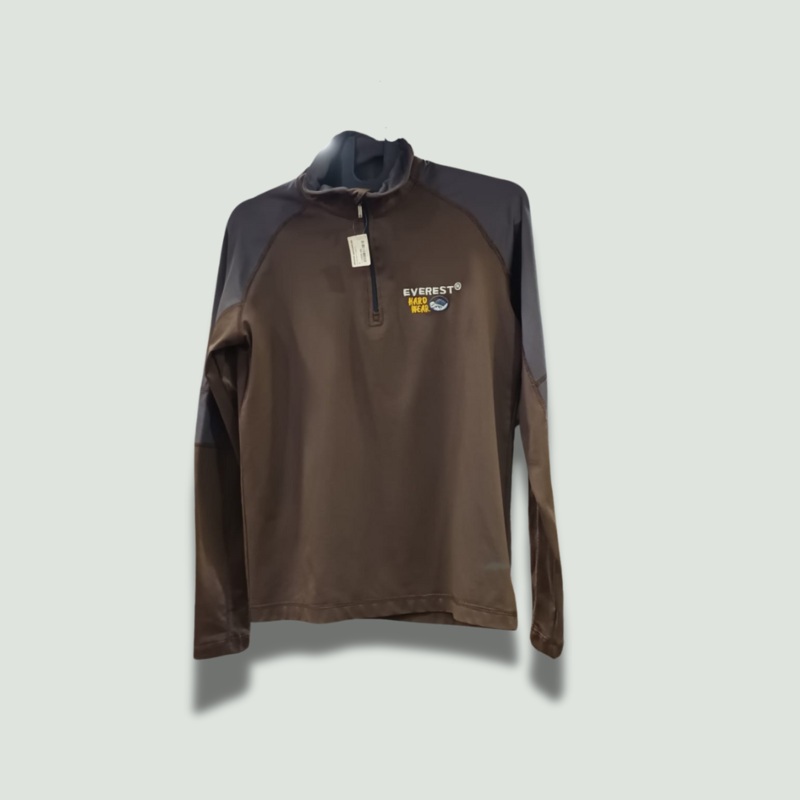 EVEREST HARDWEAR HIGH NECK T SHIRT-GREY-S