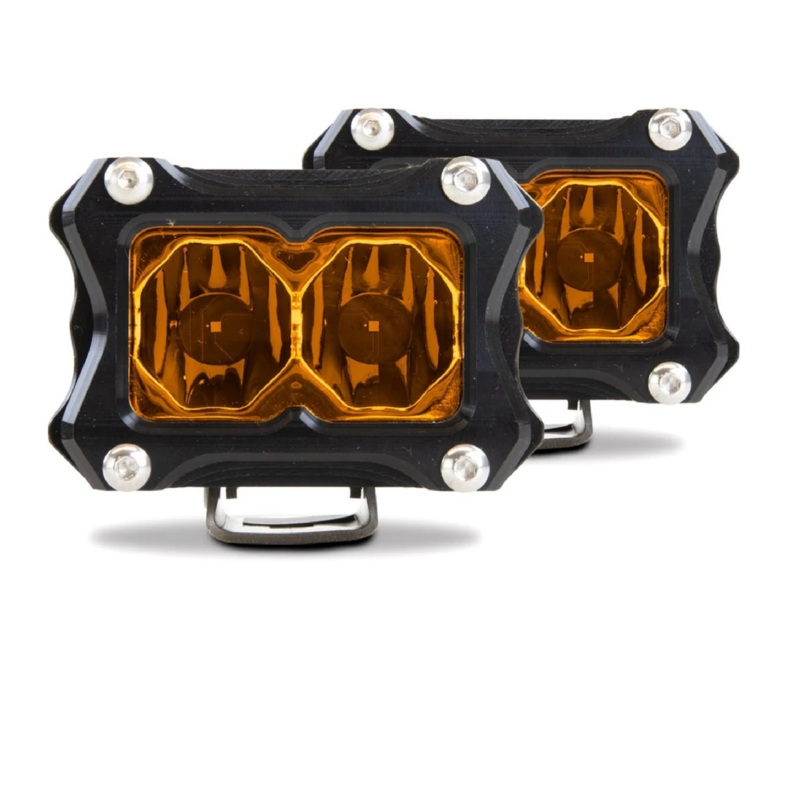 Heretic BA-2 Amber LED Pod Light - 2 Pack